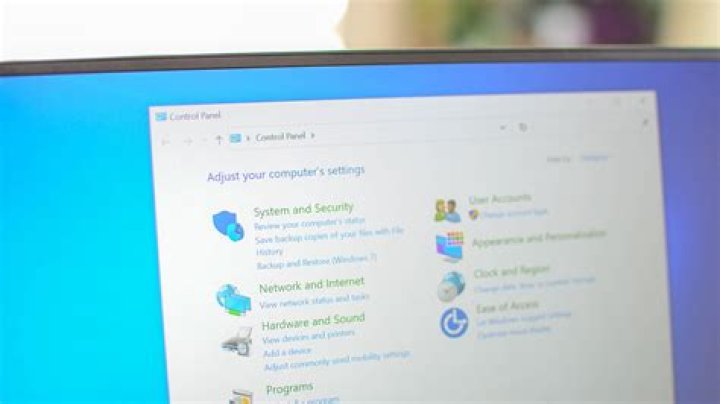 Windows 10 Control Panel Feature
